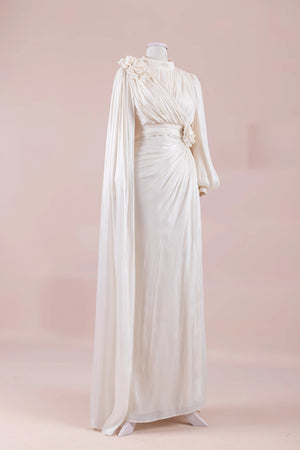 Rosavé Tesettür Abiye - FioraofDress - tesettur - abiye - krem - 38 - hijab - evening - dress