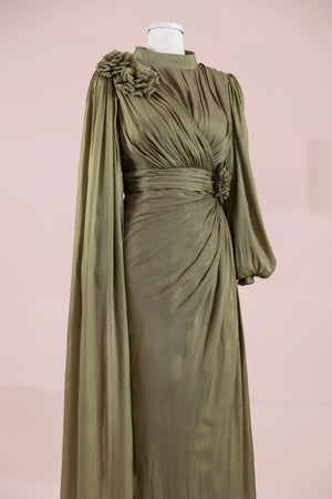 Rosavé Tesettür Abiye - FioraofDress - tesettur - abiye - krem - 38 - hijab - evening - dress