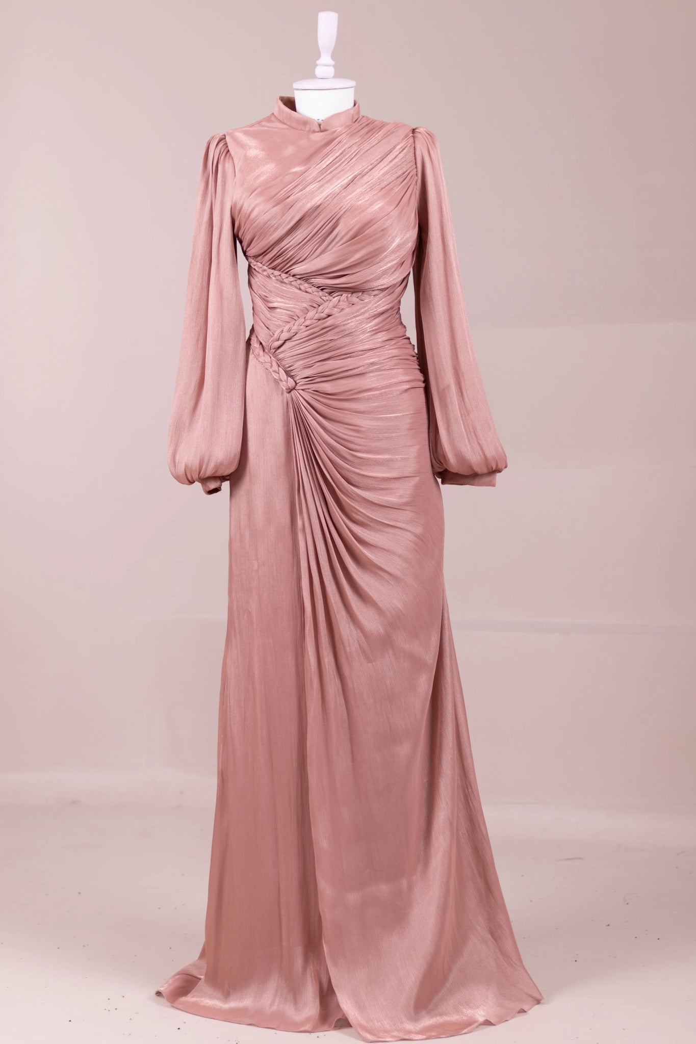 Roselle Tesettür Abiye - FioraofDress - tesettur - abiye - Gül Kurusu - 38 - hijab - evening - dress