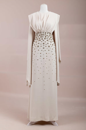 Rouge Tesettür Abiye - FioraofDress - tesettur - abiye - Krem - 38 - hijab - evening - dress