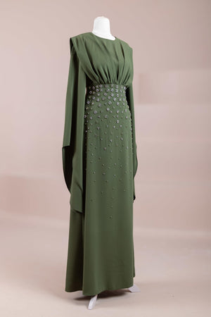 Rouge Tesettür Abiye - FioraofDress - tesettur - abiye - Yeşil - 38 - hijab - evening - dress