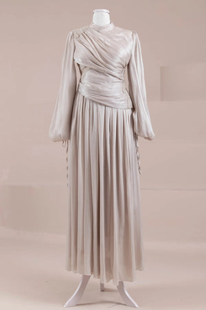 Rovi Tesettür Abiye - FioraofDress - tesettur - abiye - Taş - 40 - hijab - evening - dress