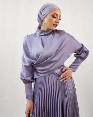 Rüya Lila Tesettür Abiye - FioraofDress - tesettur - abiye - 44 - LİLAA - hijab - evening - dress