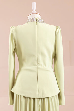 Selva Tesettür Abiye - FioraofDress - tesettur - abiye - Limon - 38 - hijab - evening - dress