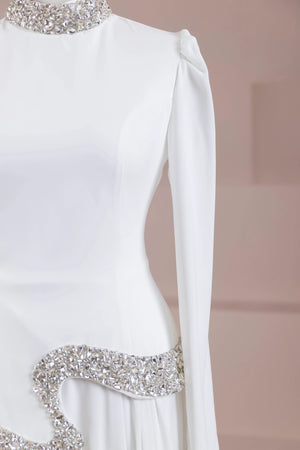 Selva Tesettür Abiye - FioraofDress - tesettur - abiye - Beyaz - 38 - hijab - evening - dress