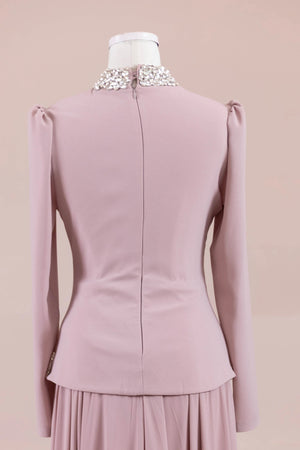 Selva Tesettür Abiye - FioraofDress - tesettur - abiye - pudraa - 38 - hijab - evening - dress