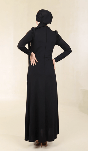 Setri Tesettür Abiye - FioraofDress - tesettur - abiye - 44 - Siyahh - hijab - evening - dress