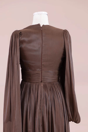 Seya Tesettür Abiye Ve Şalı - FioraofDress - tesettur - abiye - Mocha - 38 - hijab - evening - dress