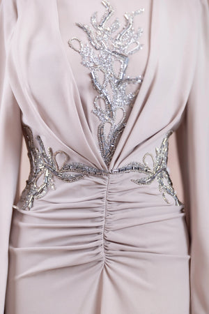 Siva Tesettür Abiye - FioraofDress - tesettur - abiye - BEJ - 38 - hijab - evening - dress