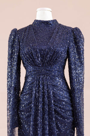 Solea Tesettür Abiye - FioraofDress - tesettur - abiye - lacivert - 38 - hijab - evening - dress