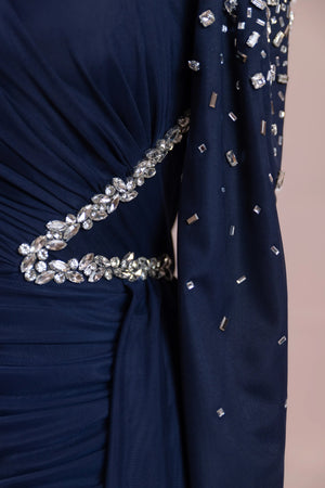 Syima Tesettür Abiye - FioraofDress - tesettur - abiye - lacivert - 38 - hijab - evening - dress