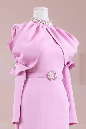 Tilu Tesettür Abiye - FioraofDress - tesettur - abiye - PEMBE - 38 - hijab - evening - dress