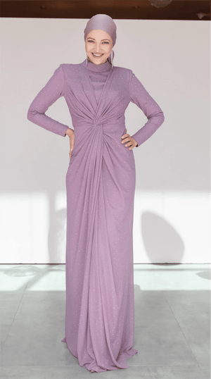 Zarif Tesettür Abiye - FioraofDress - tesettur - abiye - 44 - Pudra - hijab - evening - dress