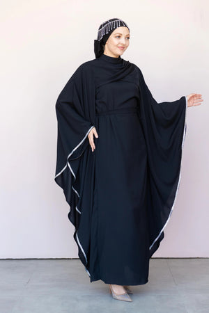 Abaya Tesettur Abiye - FioraofDress - tesettur - abiye - 36 - Siyahh - hijab - evening - dress