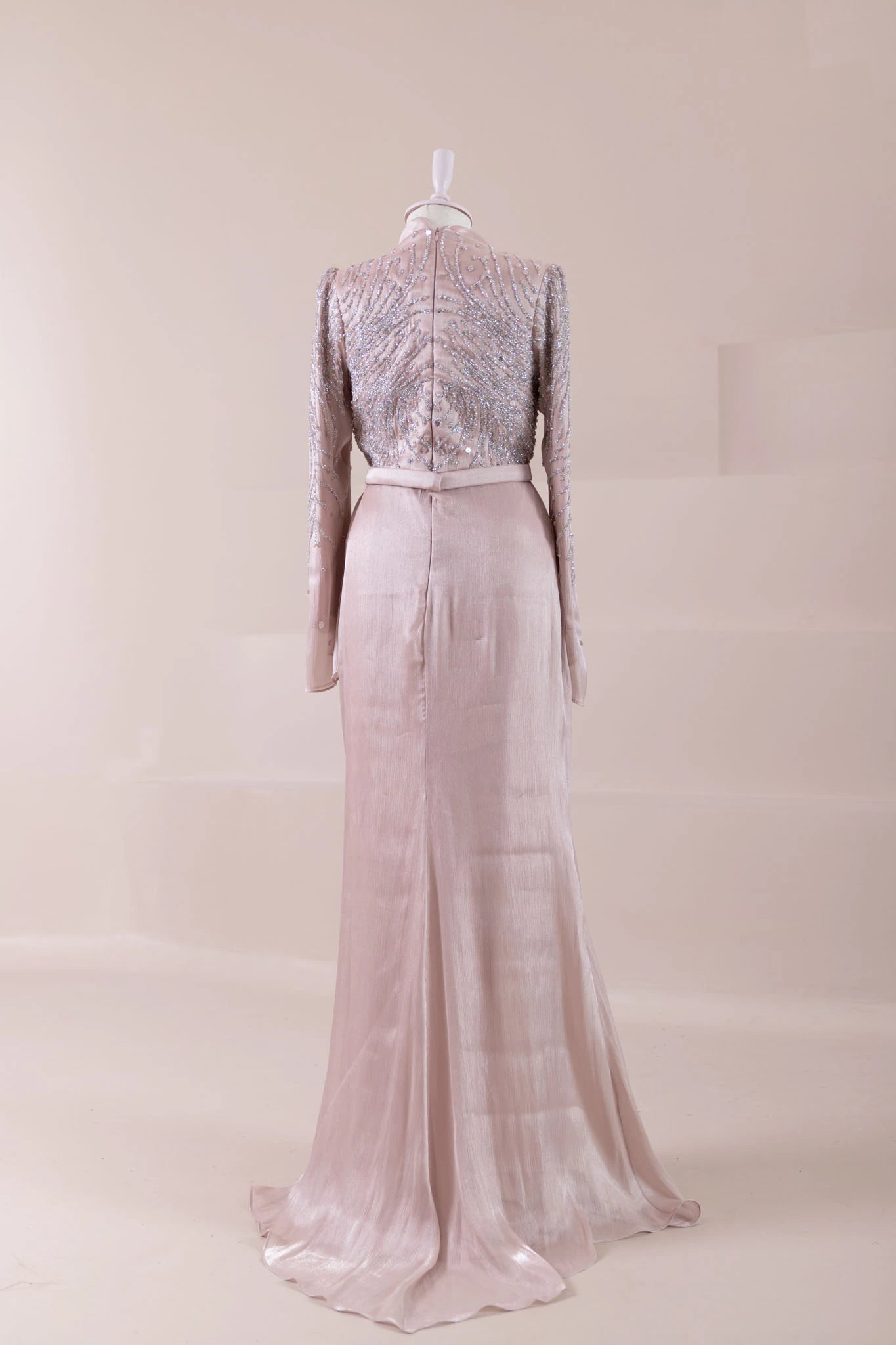 Ahenk Tesettür Abiye - FioraofDress - tesettur - abiye - Pudra - 38 - hijab - evening - dress