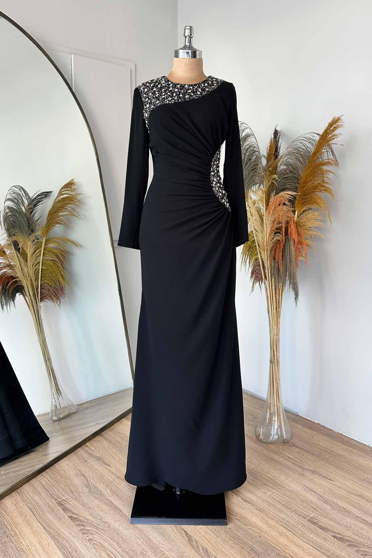 Aleyna Tesettür Abiye - FioraofDress - tesettur - abiye - 48 - zümrüt - hijab - evening - dress