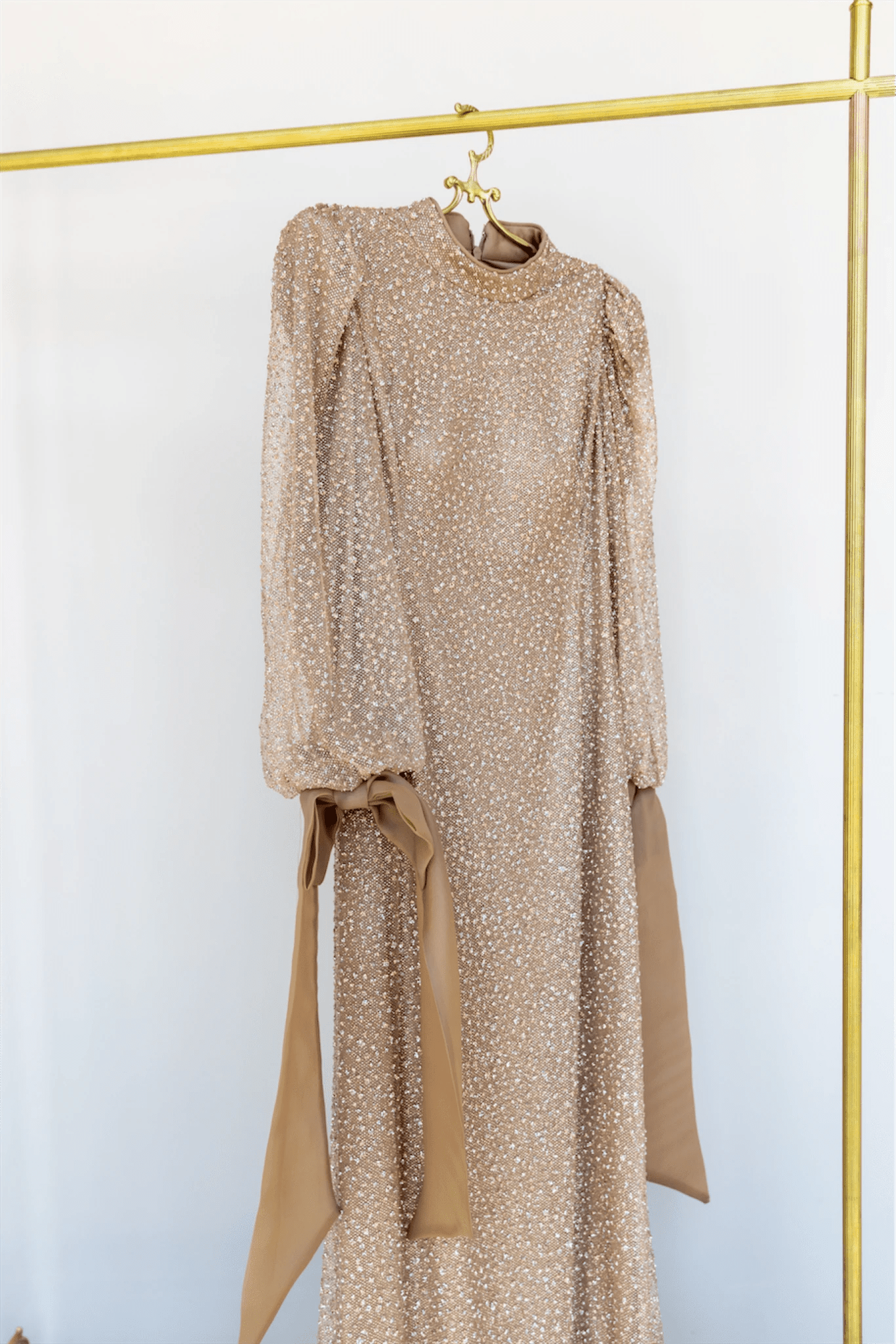 Alina Tesettür Abiye - FioraofDress - tesettur - abiye - 48 - GOLD - hijab - evening - dress