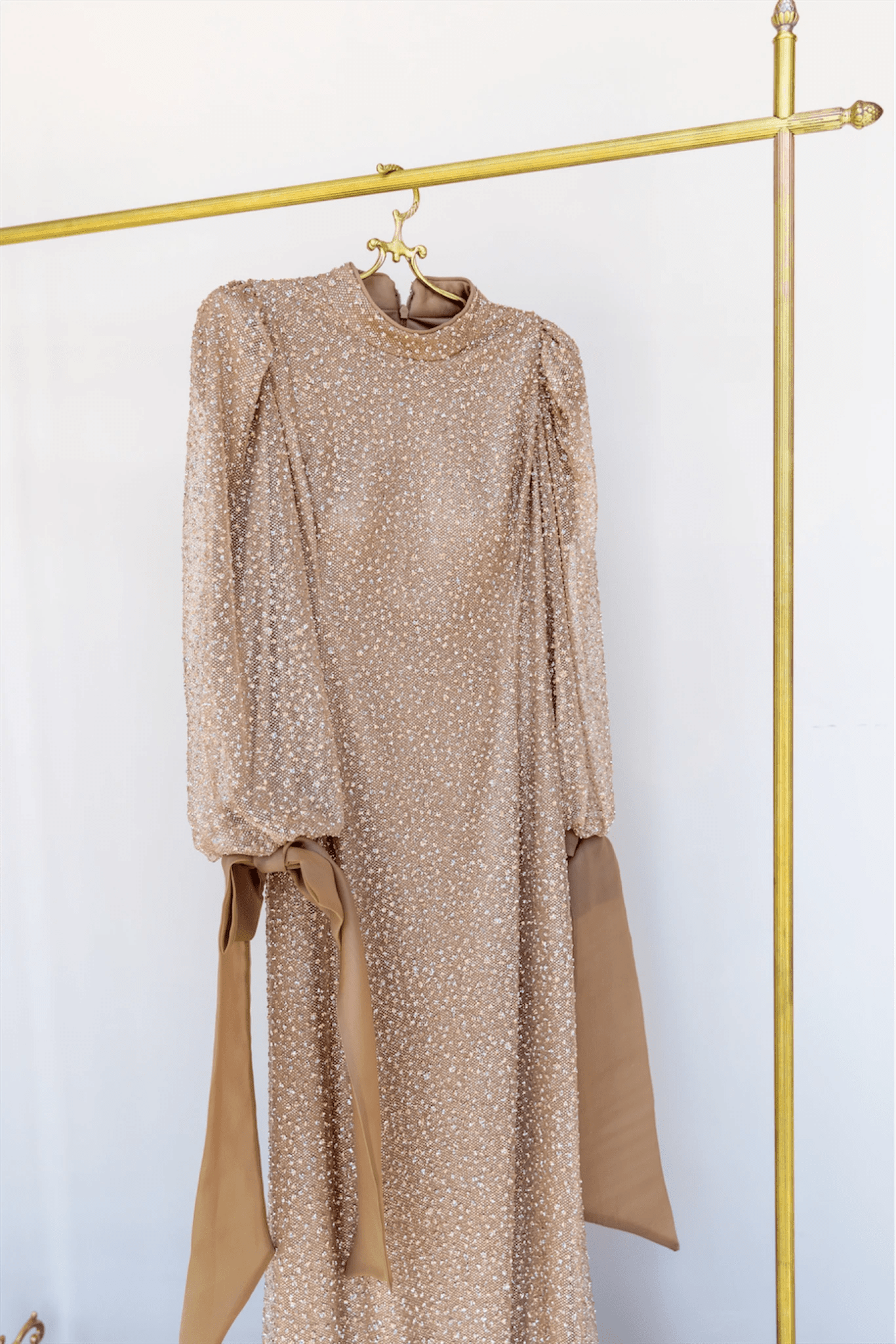 Alina Tesettür Abiye - FioraofDress - tesettur - abiye - 48 - GOLD - hijab - evening - dress