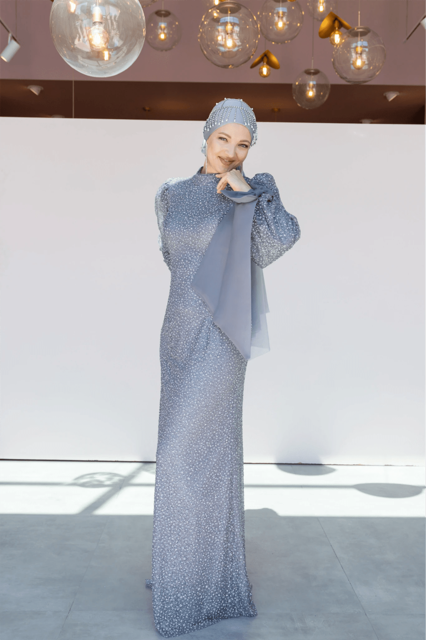 Alina Tesettür Abiye - FioraofDress - tesettur - abiye - 48 - antrasitt - hijab - evening - dress