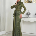 Alissa Tesettür Abiye - FioraofDress - tesettur - abiye - 44 - haki - hijab - evening - dress