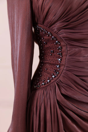 Amaris Tesettür Abiye - FioraofDress - tesettur - abiye - bery burgundy - 38 - hijab - evening - dress