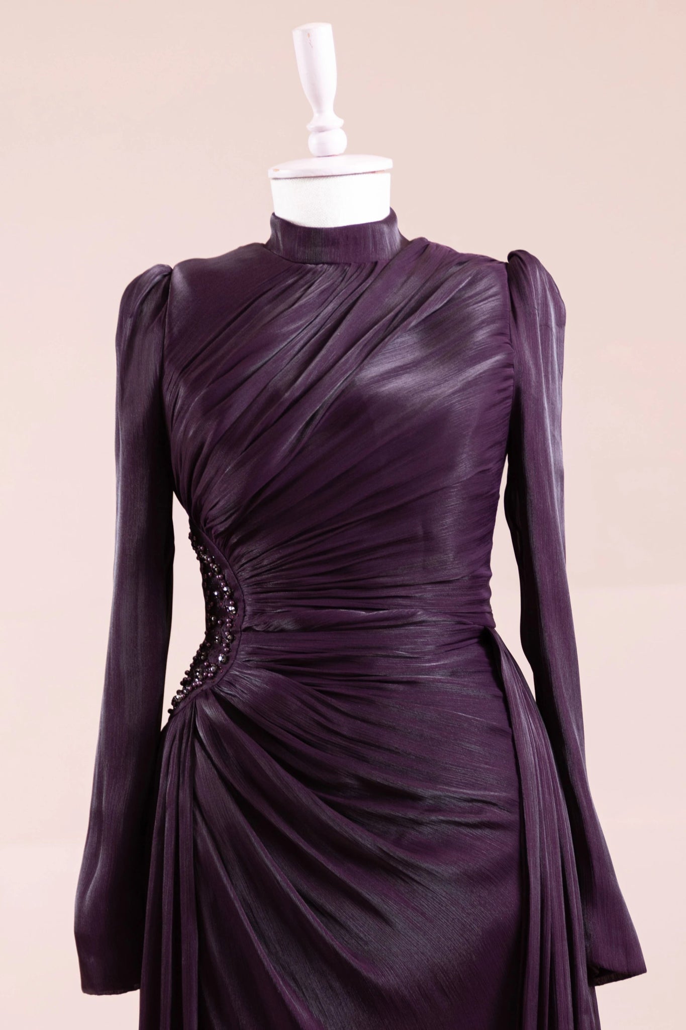 Amaris Tesettür Abiye - FioraofDress - tesettur - abiye - Ametist Moru - 38 - hijab - evening - dress