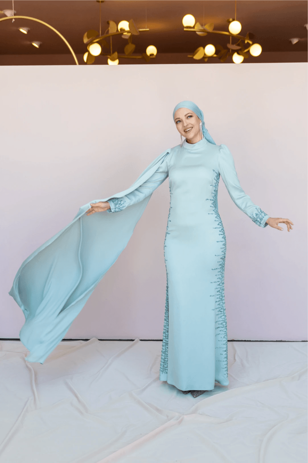 Anetta Tesettür Abiye - FioraofDress - tesettur - abiye - 46 - Su Yeşili - hijab - evening - dress