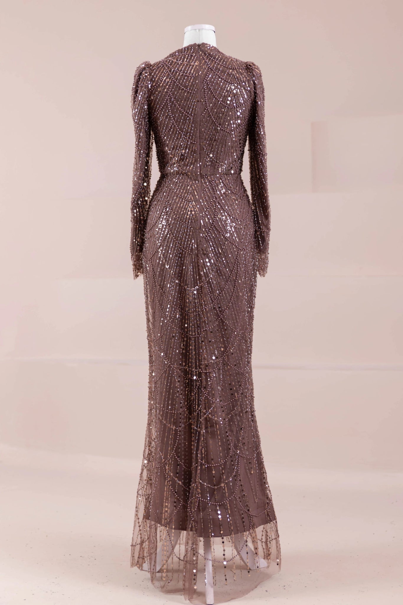 Arde Tesettür Abiye - FioraofDress - tesettur - abiye - Mocha - 38 - hijab - evening - dress