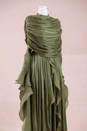 Aréa Tesettür Abiye - FioraofDress - tesettur - abiye - Çimen yeşili - 38 - hijab - evening - dress