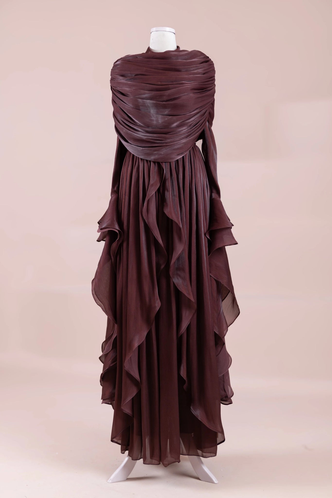 Aréa Tesettür Abiye - FioraofDress - tesettur - abiye - bery burgundy - 38 - hijab - evening - dress