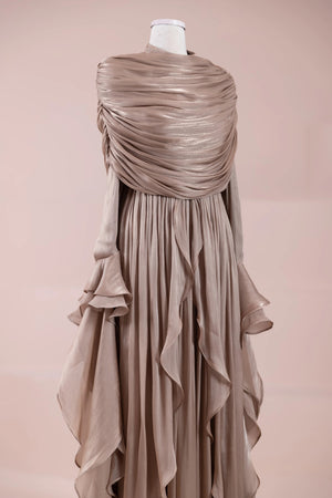 Aréa Tesettür Abiye - FioraofDress - tesettur - abiye - VİZON - 38 - hijab - evening - dress