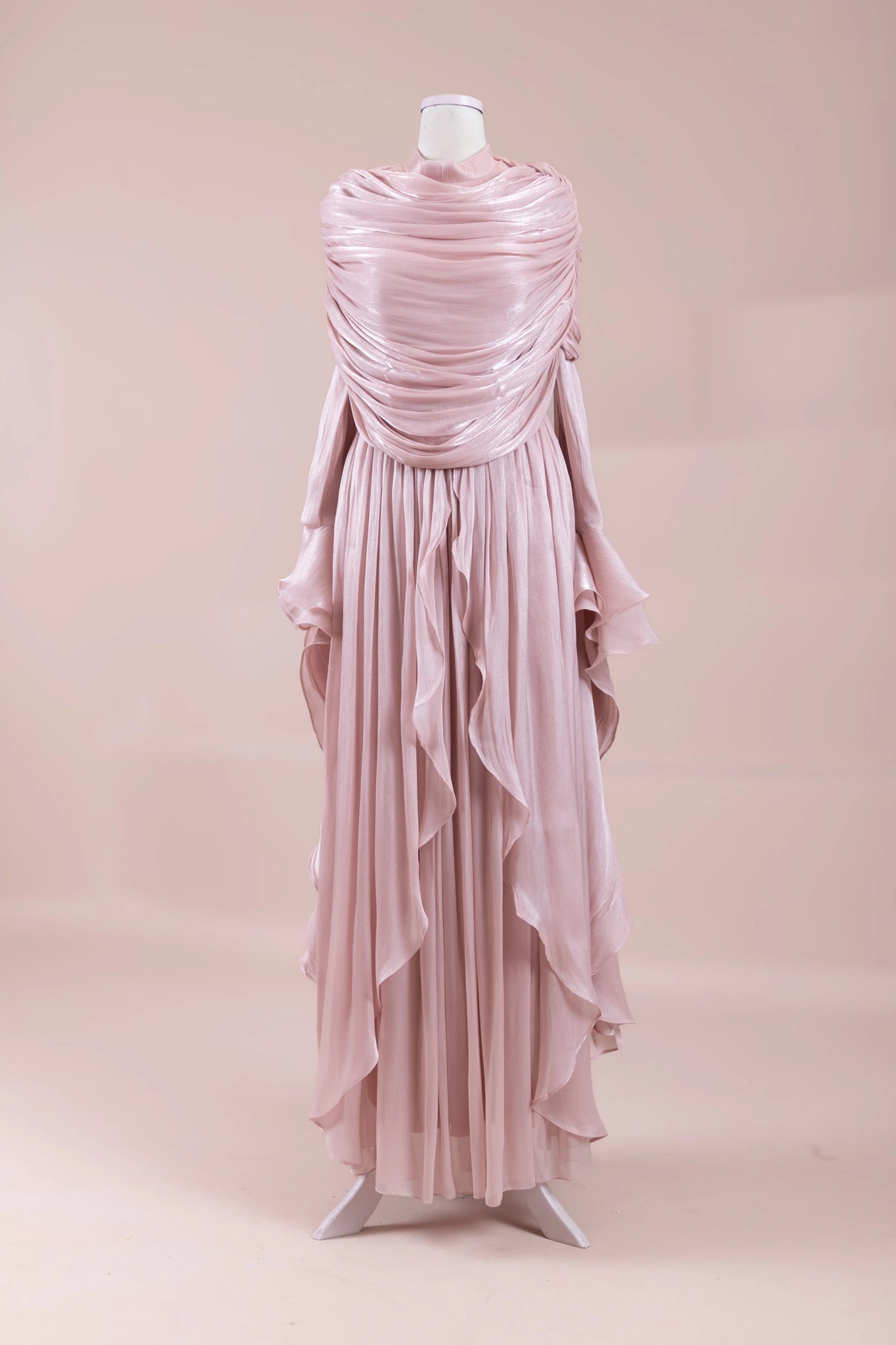 Aréa Tesettür Abiye - FioraofDress - tesettur - abiye - pudraa - 38 - hijab - evening - dress