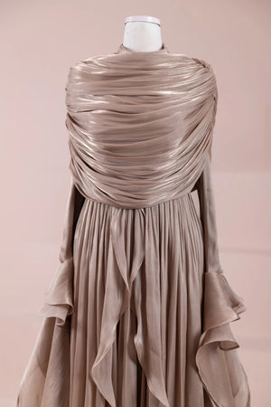 Aréa Tesettür Abiye - FioraofDress - tesettur - abiye - VİZON - 38 - hijab - evening - dress