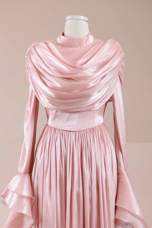 Arvia Tesettür Abiye - FioraofDress - tesettur - abiye - Pudra - 36 - hijab - evening - dress