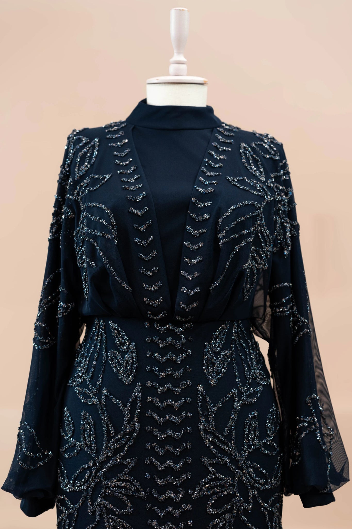 Asel Tesettür Abiye - FioraofDress - tesettur - abiye - LACİVERT - 38 - hijab - evening - dress