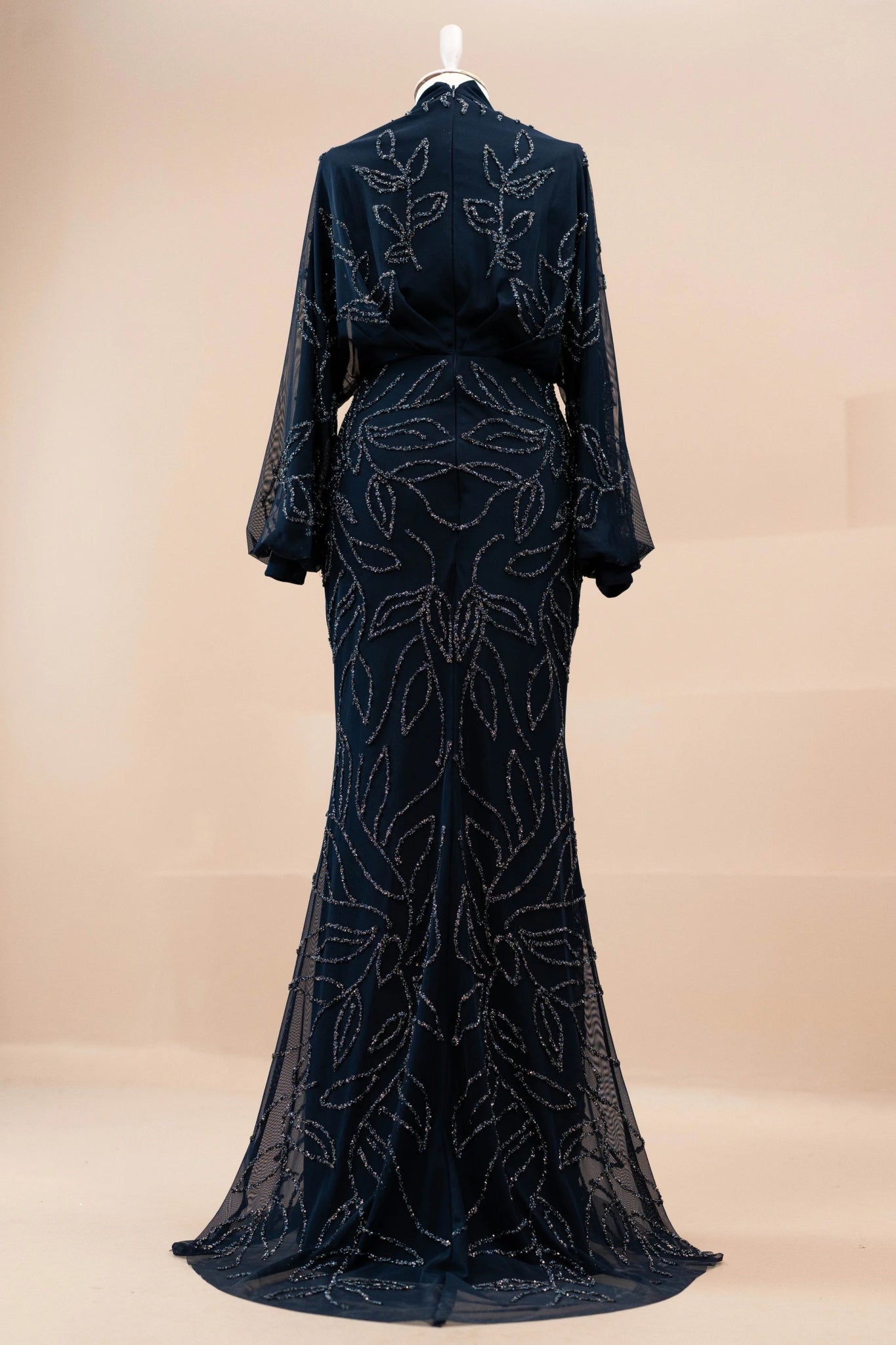 Asel Tesettür Abiye - FioraofDress - tesettur - abiye - LACİVERT - 38 - hijab - evening - dress