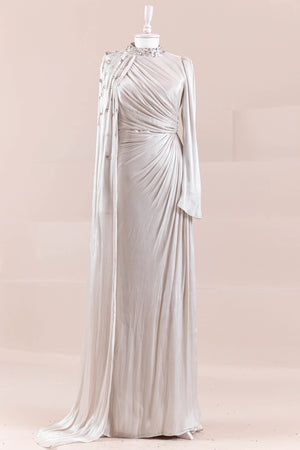 Aven Tesettür Abiye - FioraofDress - tesettur - abiye - BEJ - 38 - hijab - evening - dress