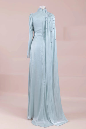 Aven Tesettür Abiye - FioraofDress - tesettur - abiye - mint yeşili - 38 - hijab - evening - dress