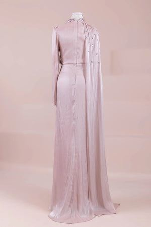 Aven Tesettür Abiye - FioraofDress - tesettur - abiye - Pudra - 38 - hijab - evening - dress