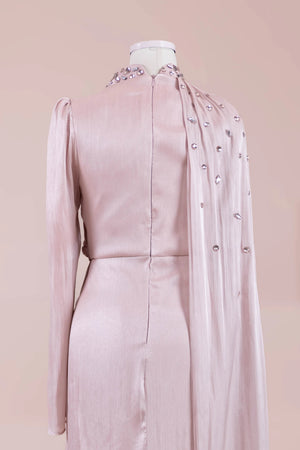 Aven Tesettür Abiye - FioraofDress - tesettur - abiye - Pudra - 38 - hijab - evening - dress