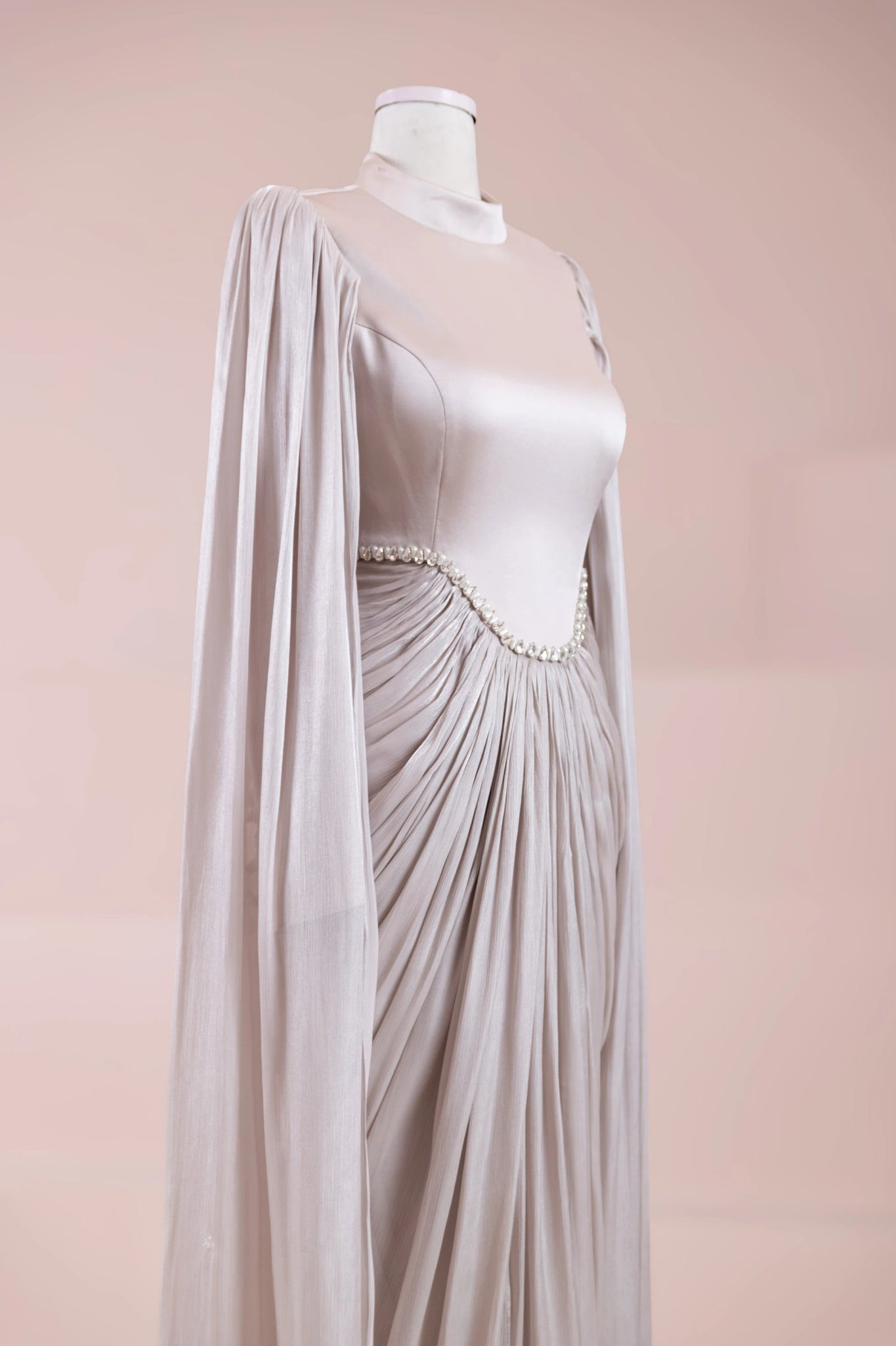 Belin Tesettür Abiye - FioraofDress - tesettur - abiye - BEJ - 36 - hijab - evening - dress