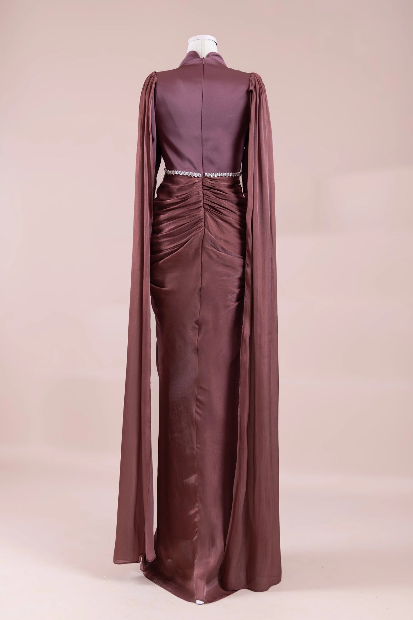 Belin Tesettür Abiye - FioraofDress - tesettur - abiye - bery burgundy - 36 - hijab - evening - dress