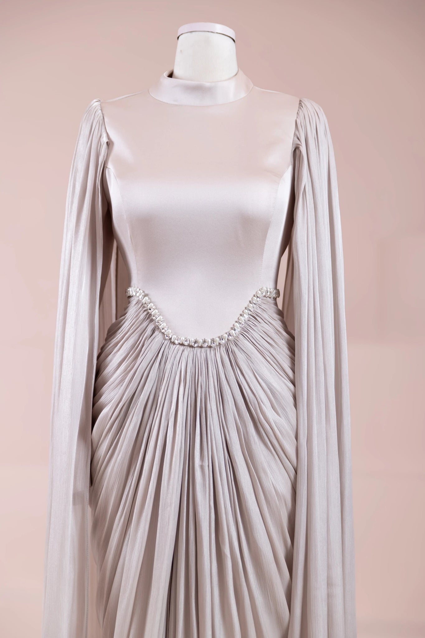 Belin Tesettür Abiye - FioraofDress - tesettur - abiye - BEJ - 36 - hijab - evening - dress