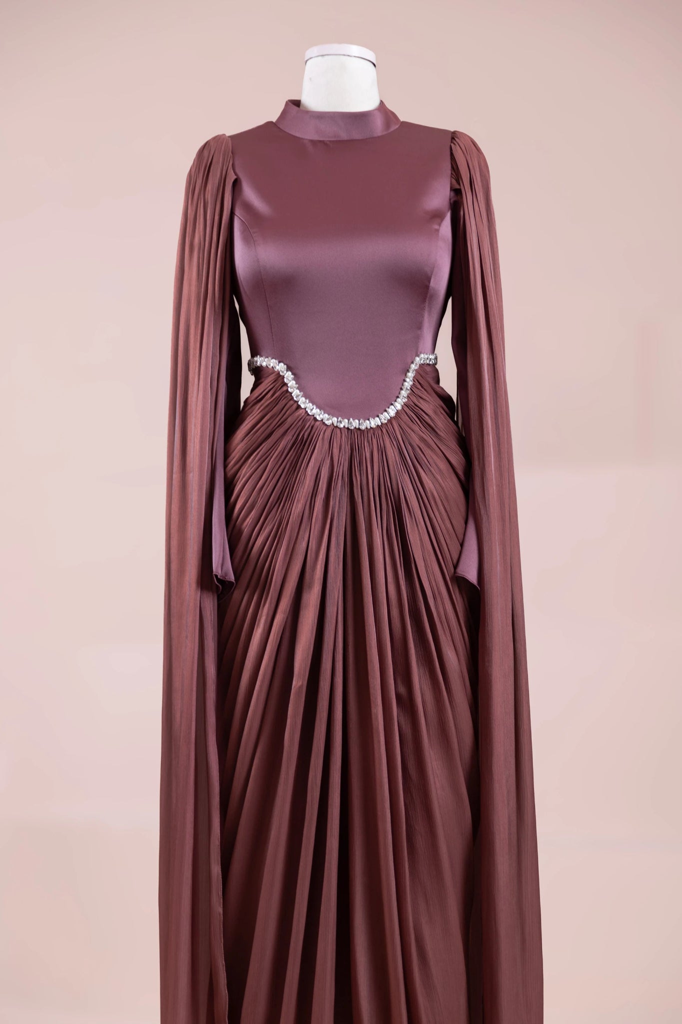 Belin Tesettür Abiye - FioraofDress - tesettur - abiye - bery burgundy - 36 - hijab - evening - dress