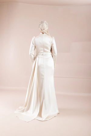 Beril Tesettür Abiye - FioraofDress - tesettur - abiye - bejj - 38 - hijab - evening - dress