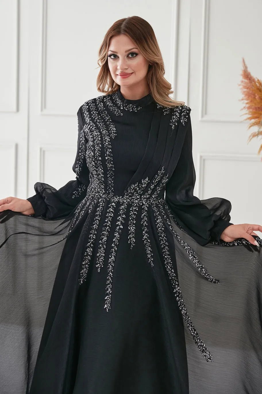 Çağla Tesettür Abiye - FioraofDress - tesettur - abiye - Siyahh - 38 - hijab - evening - dress