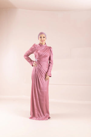 Camellia Tesettür Abiye - FioraofDress - tesettur - abiye - Berry - 38 - hijab - evening - dress