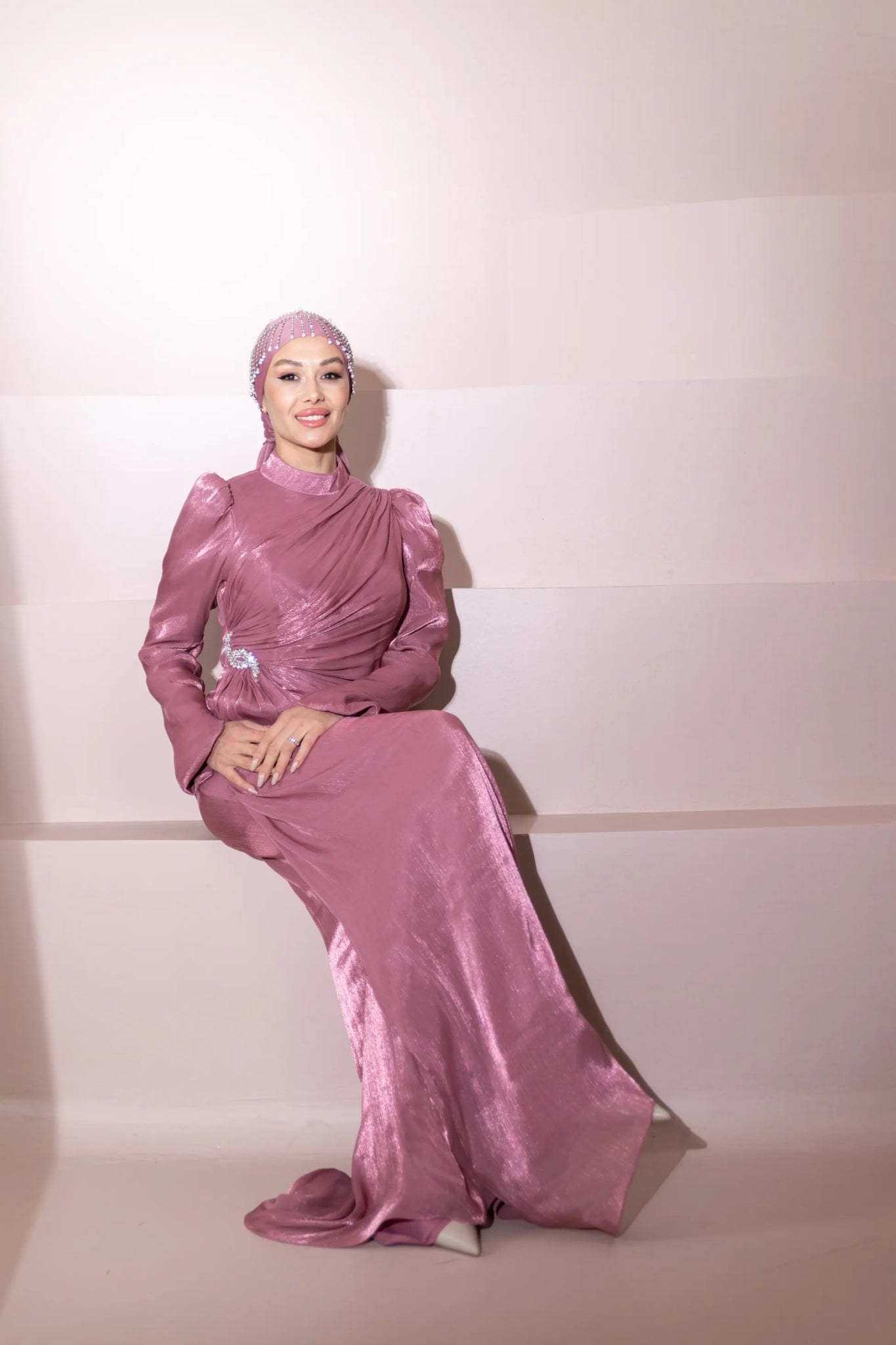 Camellia Tesettür Abiye - FioraofDress - tesettur - abiye - Berry - 38 - hijab - evening - dress