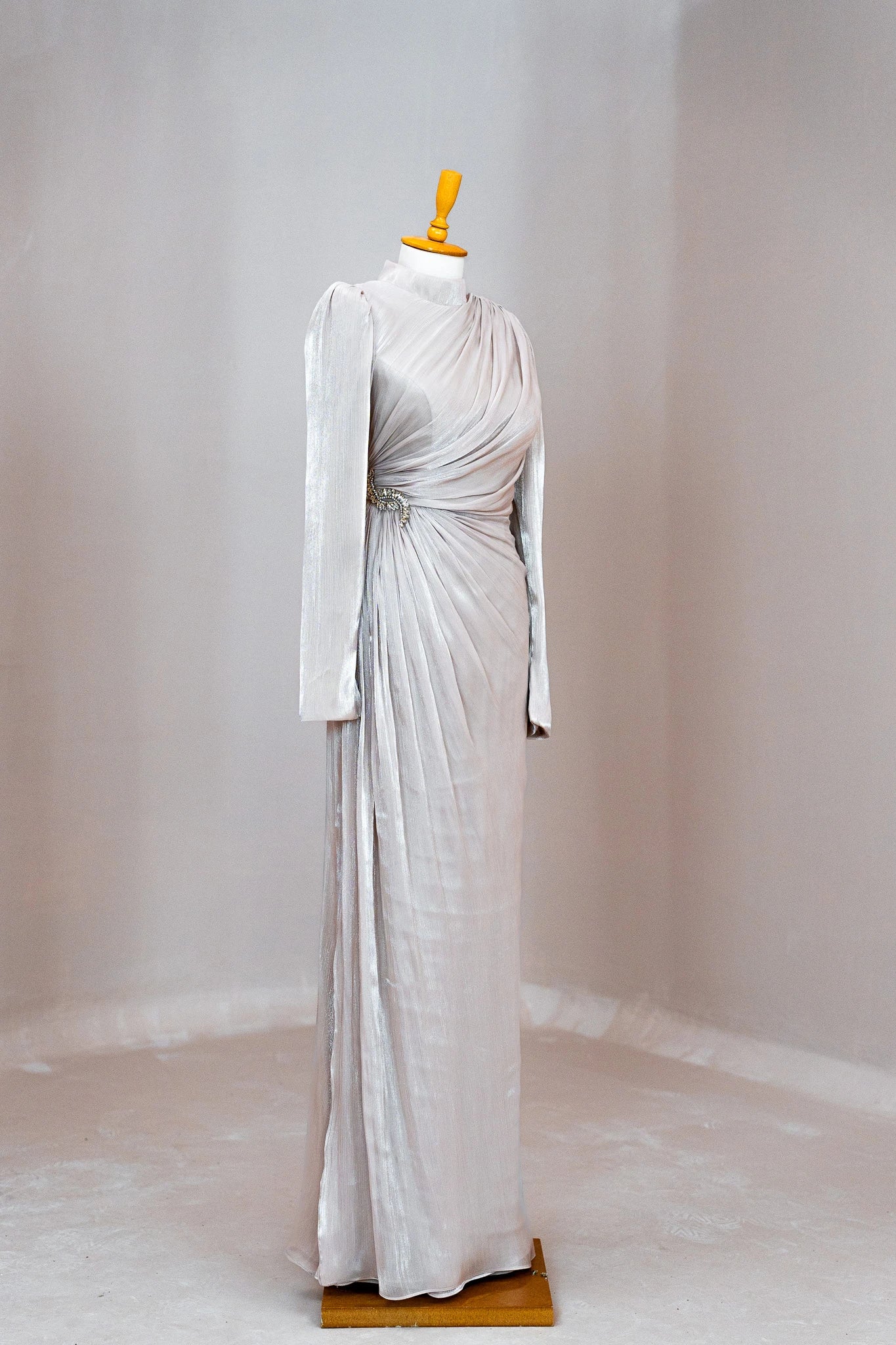 Camellia Tesettür Abiye - FioraofDress - tesettur - abiye - Ekru - 38 - hijab - evening - dress