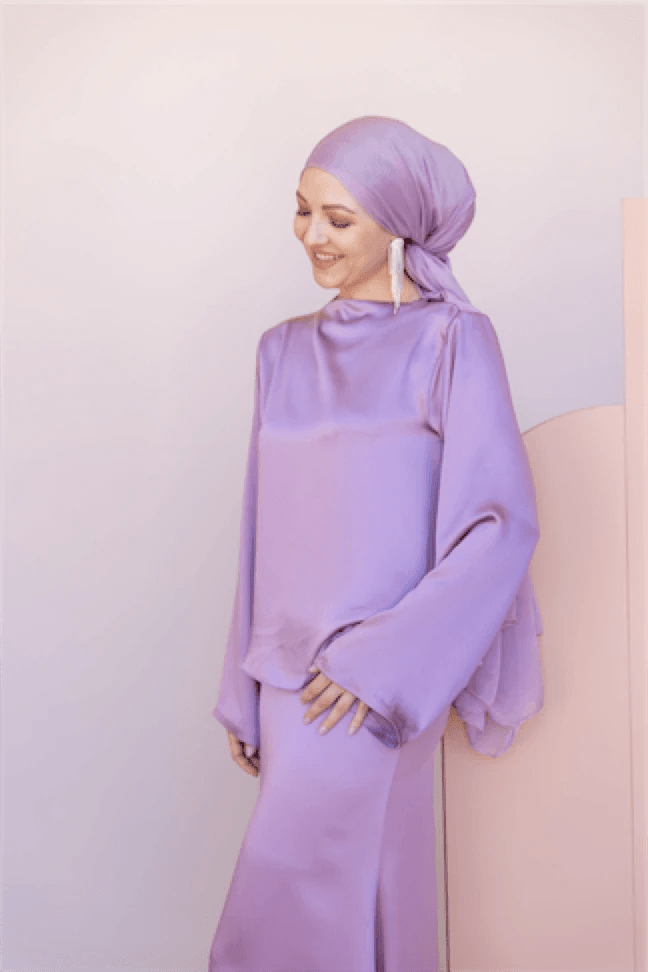Candida Tesettür Takım - FioraofDress - tesettur - abiye - 44 - LİLAA - hijab - evening - dress
